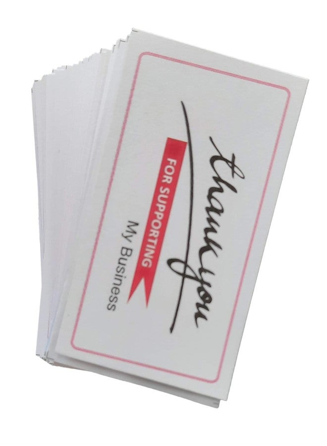 إمبرينت بطاقات عمل مطبوعة عليها عبارة "شكراً لدعمكم لي"، عبوة من 200 بطاقة، حجم صغير (2 × 3 بوصة تقريباً). - Image 2